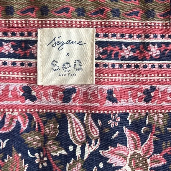 NEW Sezane x Sea NY floral tote - Picture 2 of 3